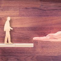 Personal development, self improvement, personal and career growth, progress and potential concepts. Coach (human resources officer, manager, mentor) motivate with helping hand employee to growth.